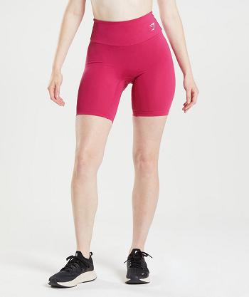 Pantalones Cortos Gymshark Entrenamiento Cycling Mujer Rosas | CO 2662YXF